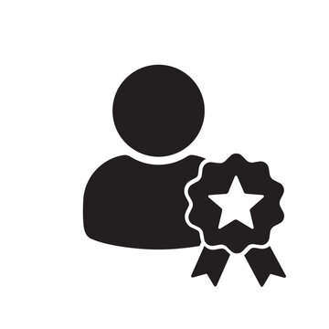 Verified Customer Vector Icon Flat Style