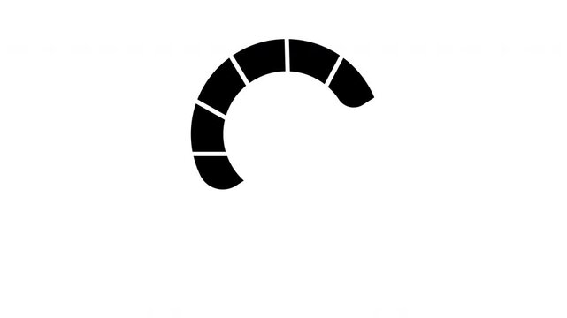 Internet bandwidth speed performance and traffic capacity indicator animation. Looping line symbol for high data throughput, download and upload load.