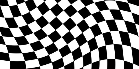 Obraz premium Chess board vector. Empty chess board isolated on white background. Checkerboard with empty squares top view for chess strategic game. Vector illustration.