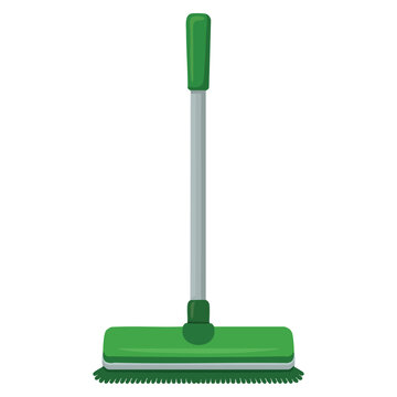 Floor cleaner wiper vector icon illustration with bathroom cleaning floor wiper clip art isolated on white background