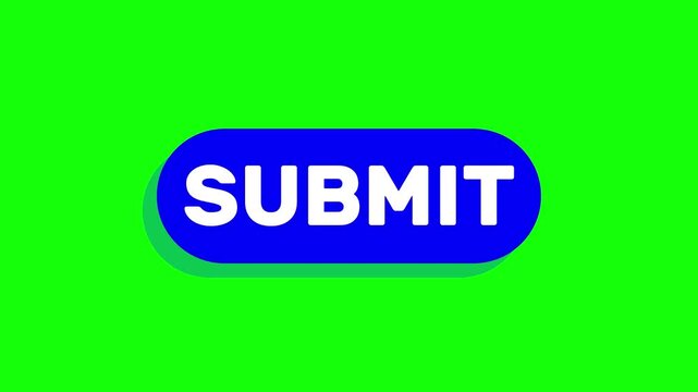 Clicking a submit button animation on green background, ideal for UI, web design, and app interface concepts.