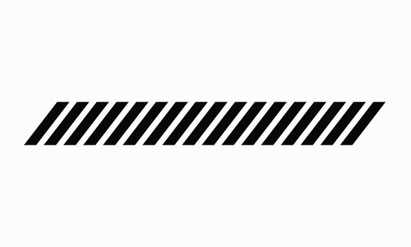 Racing stripe vector line design element oblique black parallel lines for automotive graphics sport branding or modern abstract backgrounds.