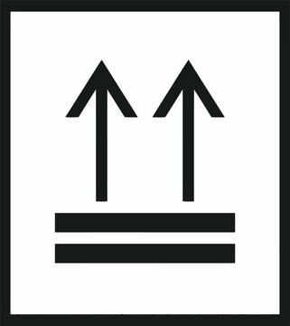 This Way Up Shipping and Packaging Symbol Icon