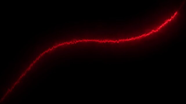 Abstract red energy wave lines glide smoothly across deep textured surfaces. Minimalist corporate introduction videos gain an elegant modern energy backdrop vector. Energy channels flow slow.