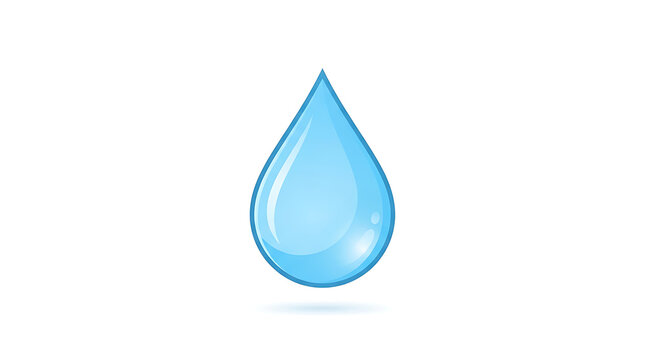 Blue water droplet icon