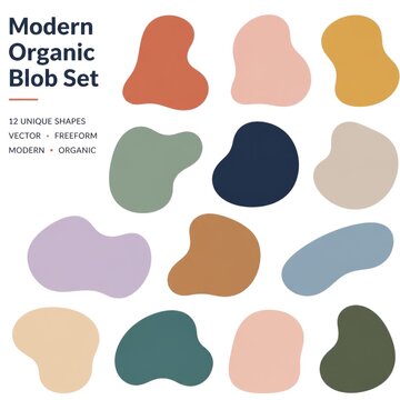 Modern organic  blop art