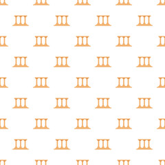 Obraz premium Repeating ancient greek temple or roman architecture column pattern in pixel art style