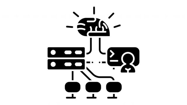System network parameters adjustments and software control settings animation. Dashboard sliders loop for cloud connection, admin wizard panel tool.