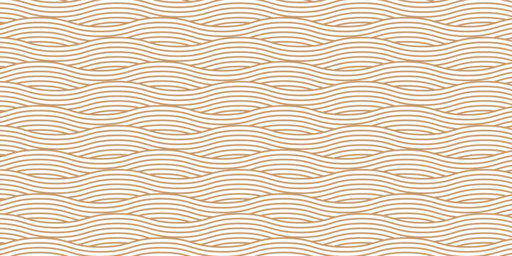 Yellow instant noodle, pasta and spaghetti texture with geometric wavy lines. Ramen, pasta vector pattern. Background abstract food illustration