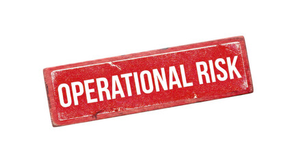 Red warning sign operational risk background © Insights