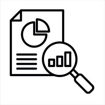 Business Analysis icon line vector illustration