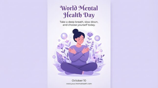 World mental health day prioritizing wellbeing and self care for a healthier day