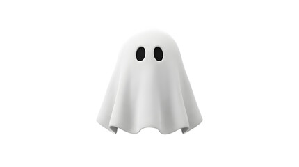 Fototapeta premium Friendly halloween ghost 3d render for spooky season decorations designs