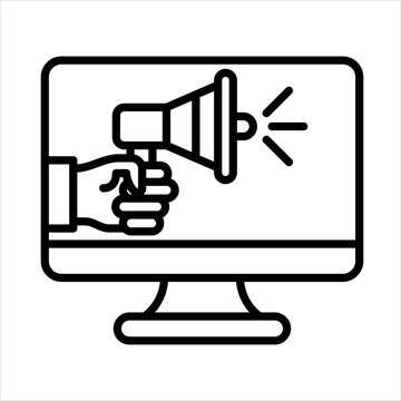 Ambassador Program icon line vector illustration