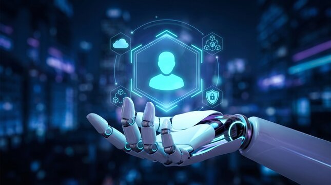Artificial intelligence use case concept linking analytics, security, cloud services and operations for modern organizations. Corpus 
