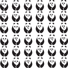 Cute panda pattern © Risky8