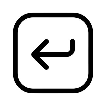 enter key arrow icon set