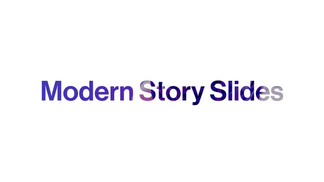 Modern Story Slides
