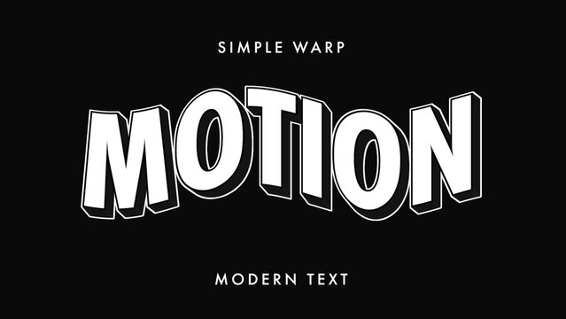 Warped Text Animation