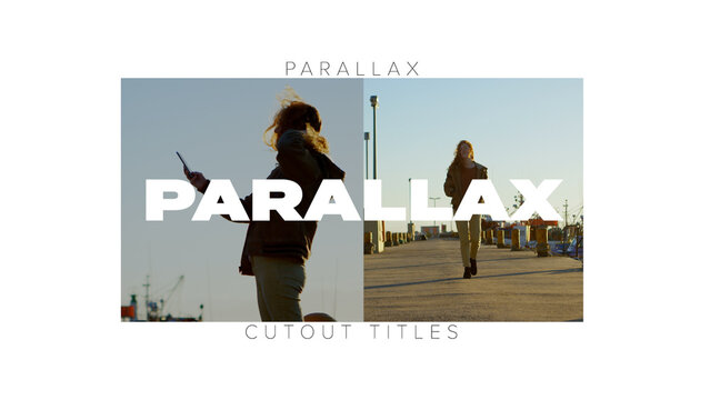 Parallax Cutout Titles