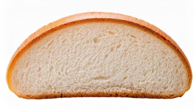 Slice Of White Bread Isolated