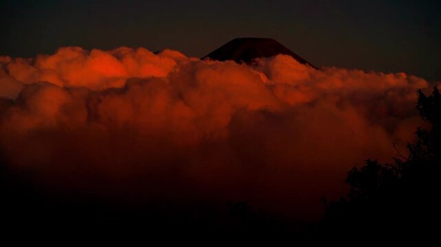 evening timelapse on the prau mountain