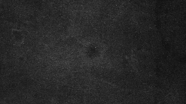 Scratched damaged dynamic overlay texture surface in trendy vintage stop motion style. Grunge abstract dark crumpled scratch paper texture backdrop overlay.  cloth surface texture background video.