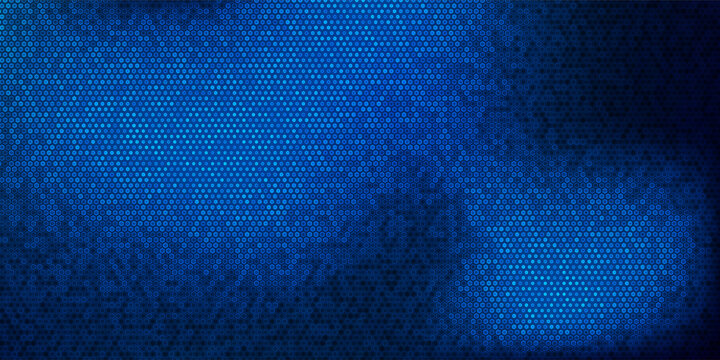 Dark Hexagon Abstract Technology or Science Background. Hi Tech Hexagon Grid. Vector Illustration.
