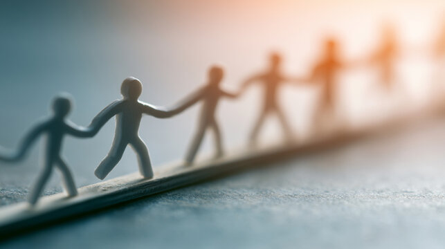 Conceptual image representing unity and collaboration