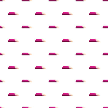 Seamless pattern featuring stacked magenta books with white pages, ideal for background use