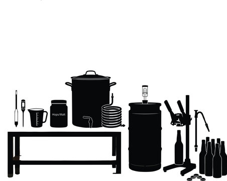 Wildlife research and forest conservation vector icon set featuring field scientists trail cameras and field camps.eps,