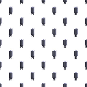 Fermentation tanks repeat creating an industrial beverage production background