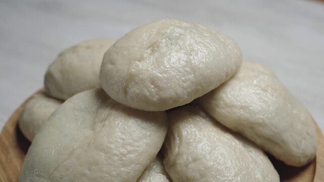 Steamed pies with minced meat and cabbage - mandu pyanse - swirl in a cup
