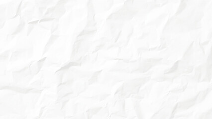 Fototapeta premium White crumpled paper texture with subtle creases and folds, blank sheet background, creased