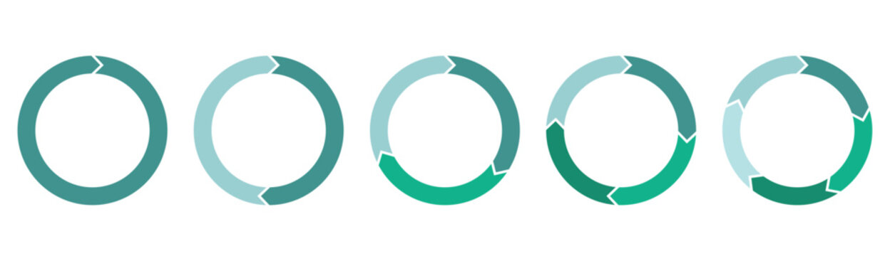 Circle arrow. Round reload sign, repeat icon, rotate arrow symbol, Vector illustration