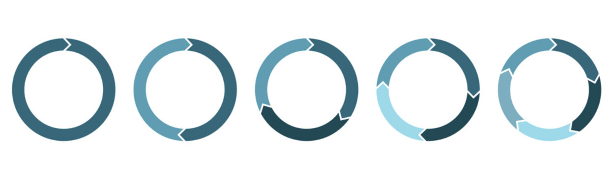 Circle arrow. Round reload sign, repeat icon, rotate arrow symbol, Vector illustration
