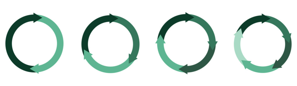 Circle arrow. Round reload sign, repeat icon, rotate arrow symbol, Vector illustration