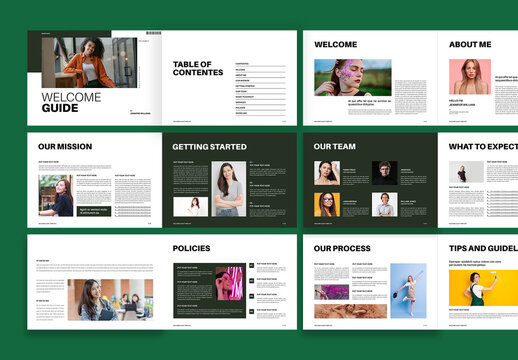 Welcome Guide Template Design