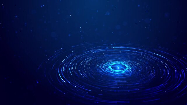 Blue digital map background with dotted world texture, connected route lines, glowing nodes, dark network depth. for global data videos, logistics intros, communication screens, and overlays.