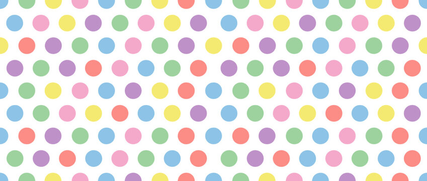 Pastel Polka Dot Pattern Background