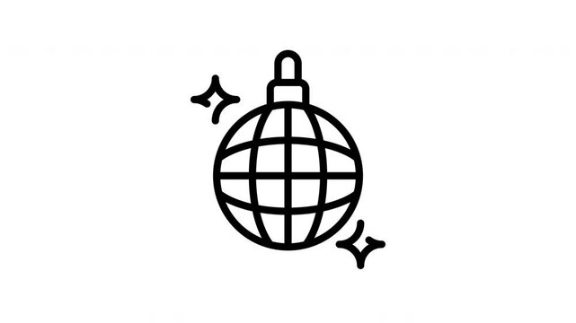 disco ball animation icon