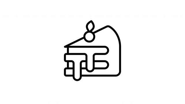 cake slice animation icon