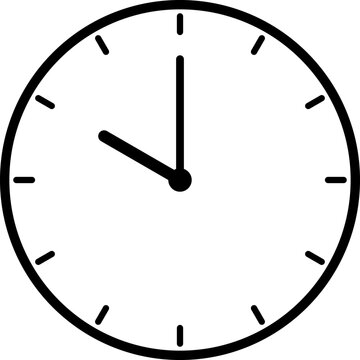 A simple clock face that shows just 10 o'clock