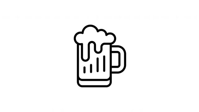 beer mug animation icon