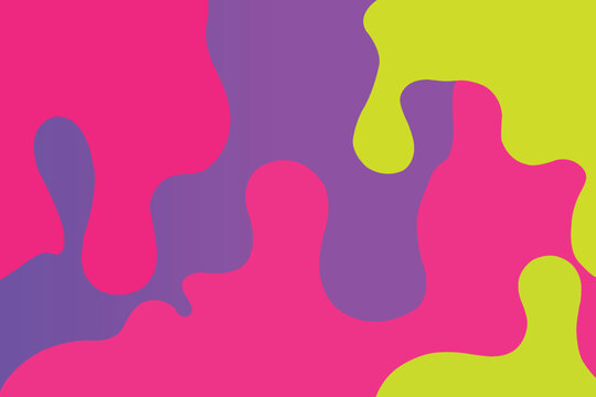 Vibrant abstract liquid dripping background with pink purple and lime green colors