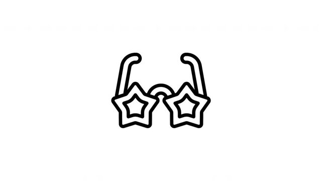 star glasses animation icon