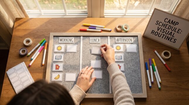 Planning Summer Childcare, Camps & Activity Schedules with Visual Aids