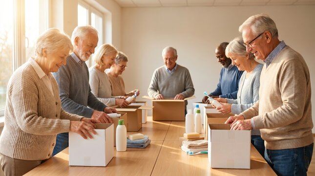 Seniors Assemble Hygiene Kits for Senior Citizen Day