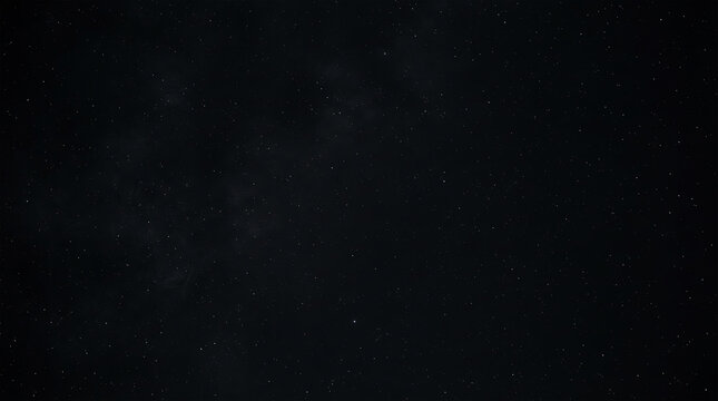 Black silhouette of cosmic void with scattered stars cosmos space