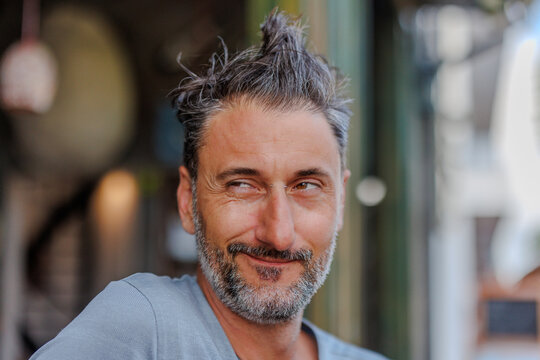 Man with fun look on his face